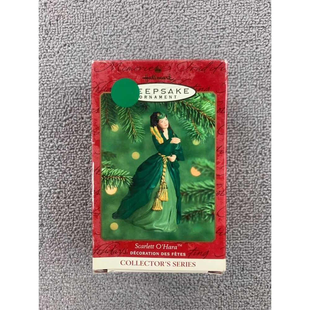Y2K 2000 Hallmark Keepsake Ornament Scarlett OHara Green Gown Collectors Series